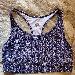 Champion Blue and White Patterned Sports Bra